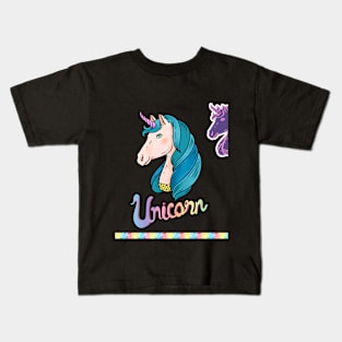 unicorn modern design Kids T-Shirt